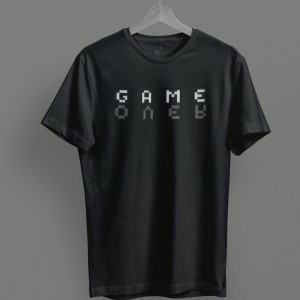 GAME OVER Printed Round Neck T-shirt