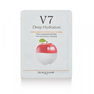 BioAqua V7 Deep Hydration Apple Polyphenol Moisturizing and Refreshing Water Luminous Facial Mask 