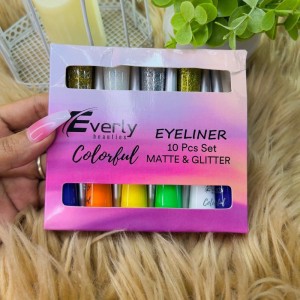 Everly Beauties 10Pcs Eyeliner Set