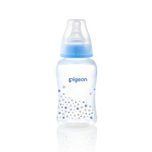 Flexible Peristaltic Nipple Clear PP Bottle 150ml Blue Star 78282