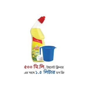 Flush Toilet Cleaner Citrus Fresh-500ml (Free Mug Red 1.5 ltr)