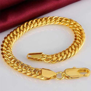 Golden Stainless Steel Bracelet for Men
