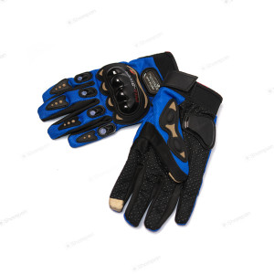 Hands Gloves Pro Biker Blue