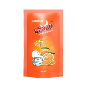 Minister Chaad Dish Washing Refill Pack (Orange Fresh)-250ml