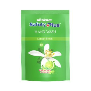 Minister Safety Plus Hand Wash Refill Pack (Lemon Fresh) 180+20ml