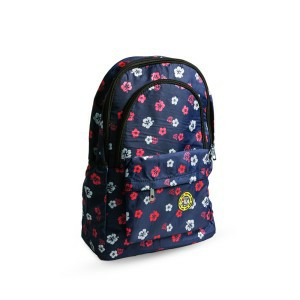 Printed School Bag Blue and Red
