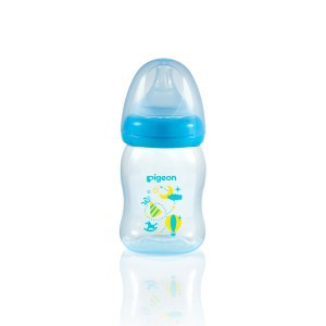 Softtouch Peristaltic Nipple Clear PP Bottle 160ml Blue 78180