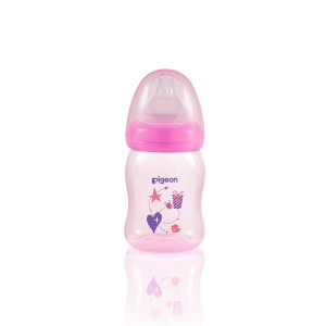 Softtouch Peristaltic Nipple Clear PP Bottle 160ml Pink 78181