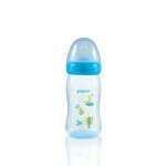 Softtouch Peristaltic Nipple Clear PP Bottle 240ml Blue 78182