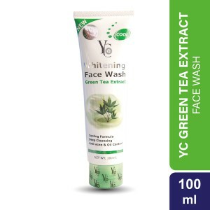 Yc Green Tea Whitening Face Wash 100 Ml